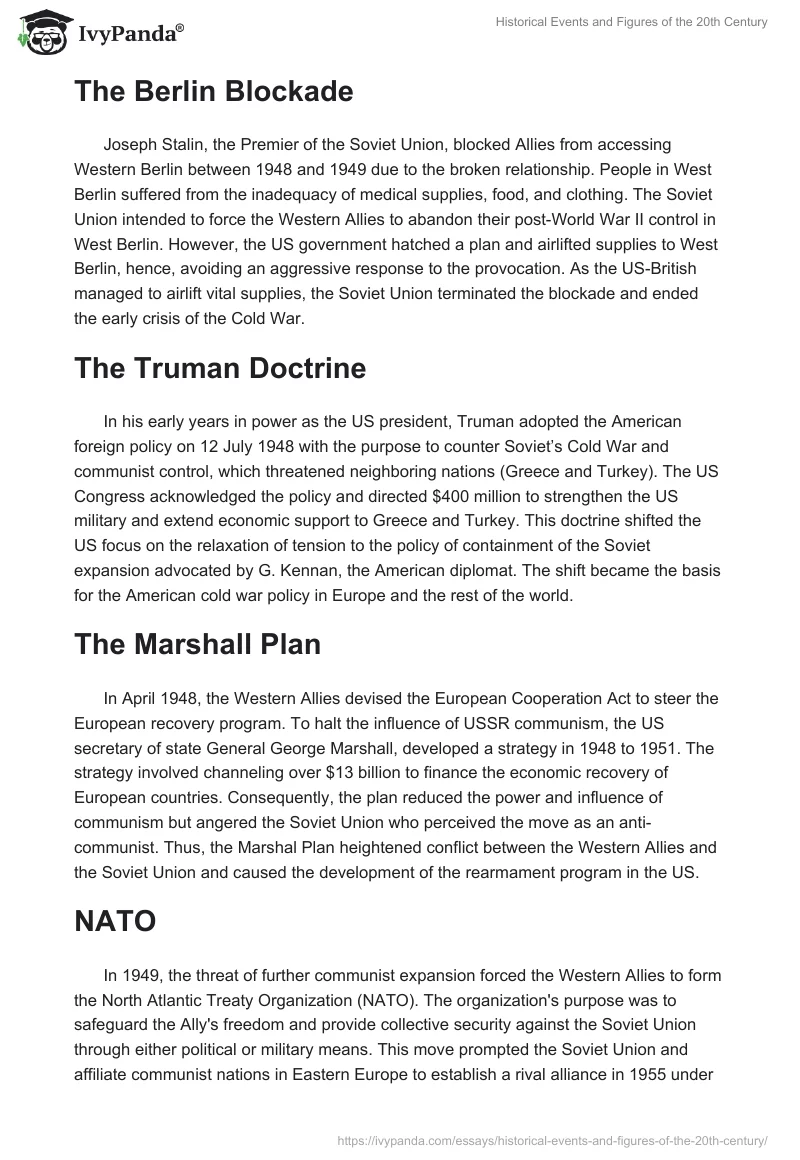 Historical Events and Figures of the 20th Century. Page 3