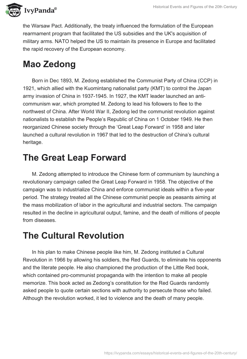Historical Events and Figures of the 20th Century. Page 4