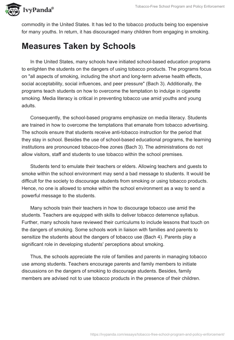 Tobacco-Free School Program and Policy Enforcement. Page 3