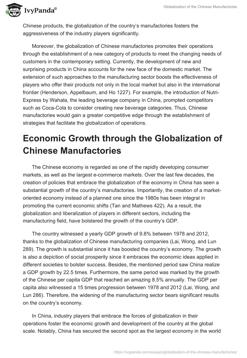 Globalization of the Chinese Manufactories. Page 4
