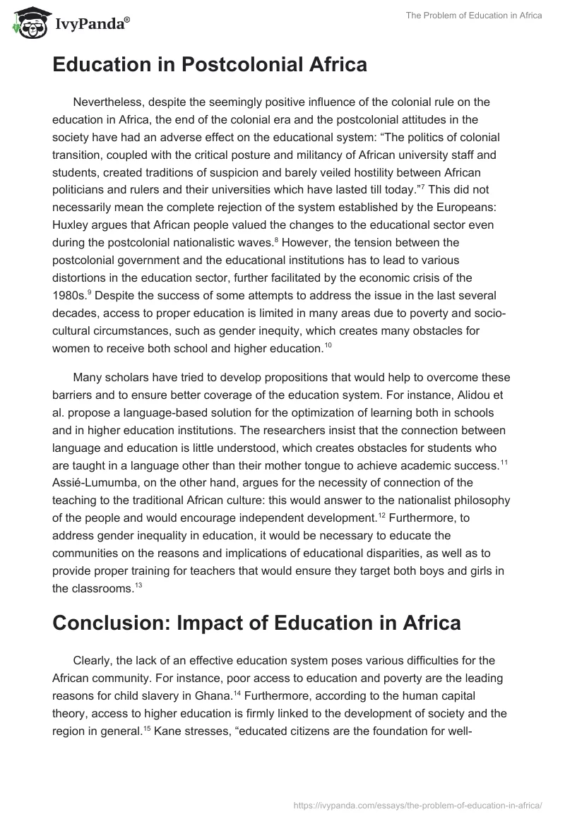 The Problem of Education in Africa. Page 2