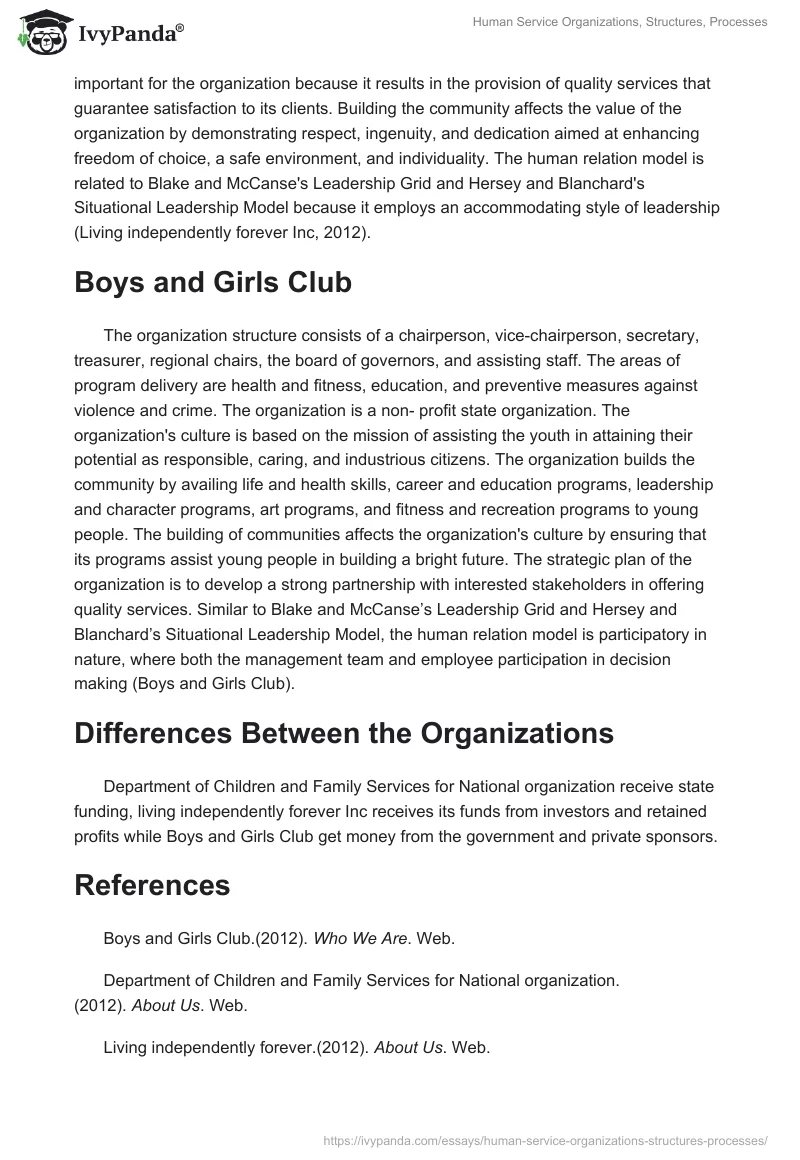 Human Service Organizations, Structures, Processes. Page 2