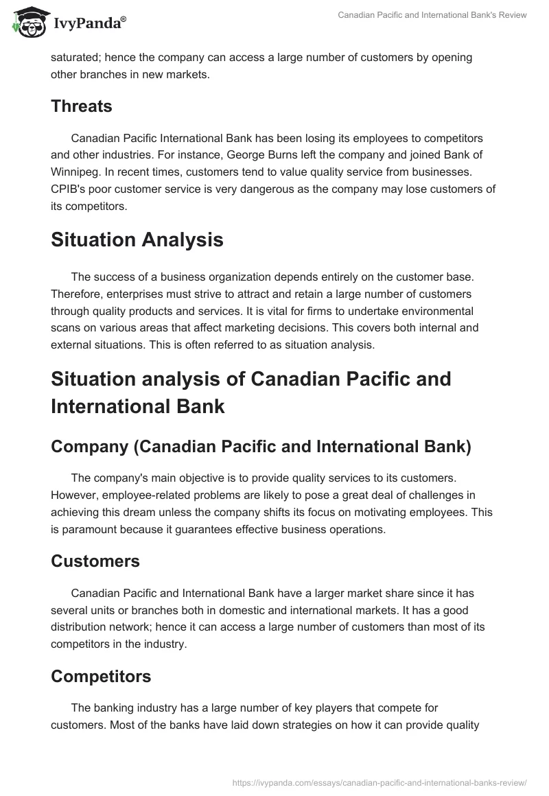 Canadian Pacific and International Bank's Review. Page 2