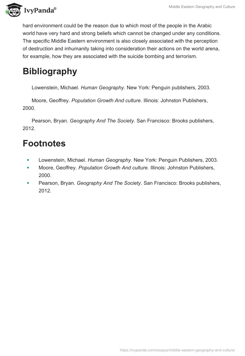 Middle Eastern Geography and Culture. Page 3