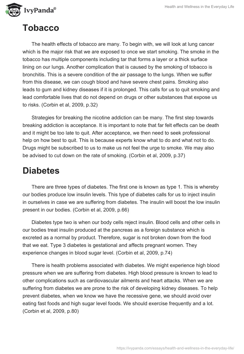 Health and Wellness in the Everyday Life. Page 4