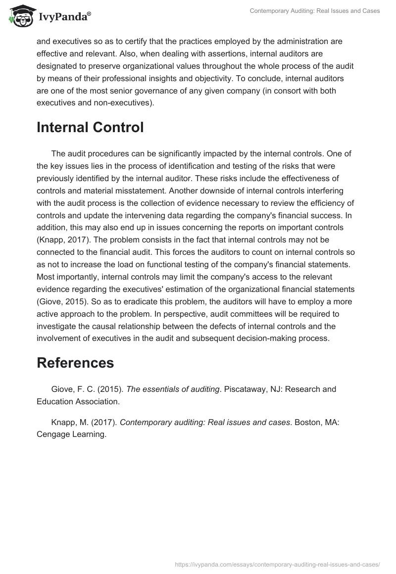 Contemporary Auditing: Real Issues and Cases. Page 2