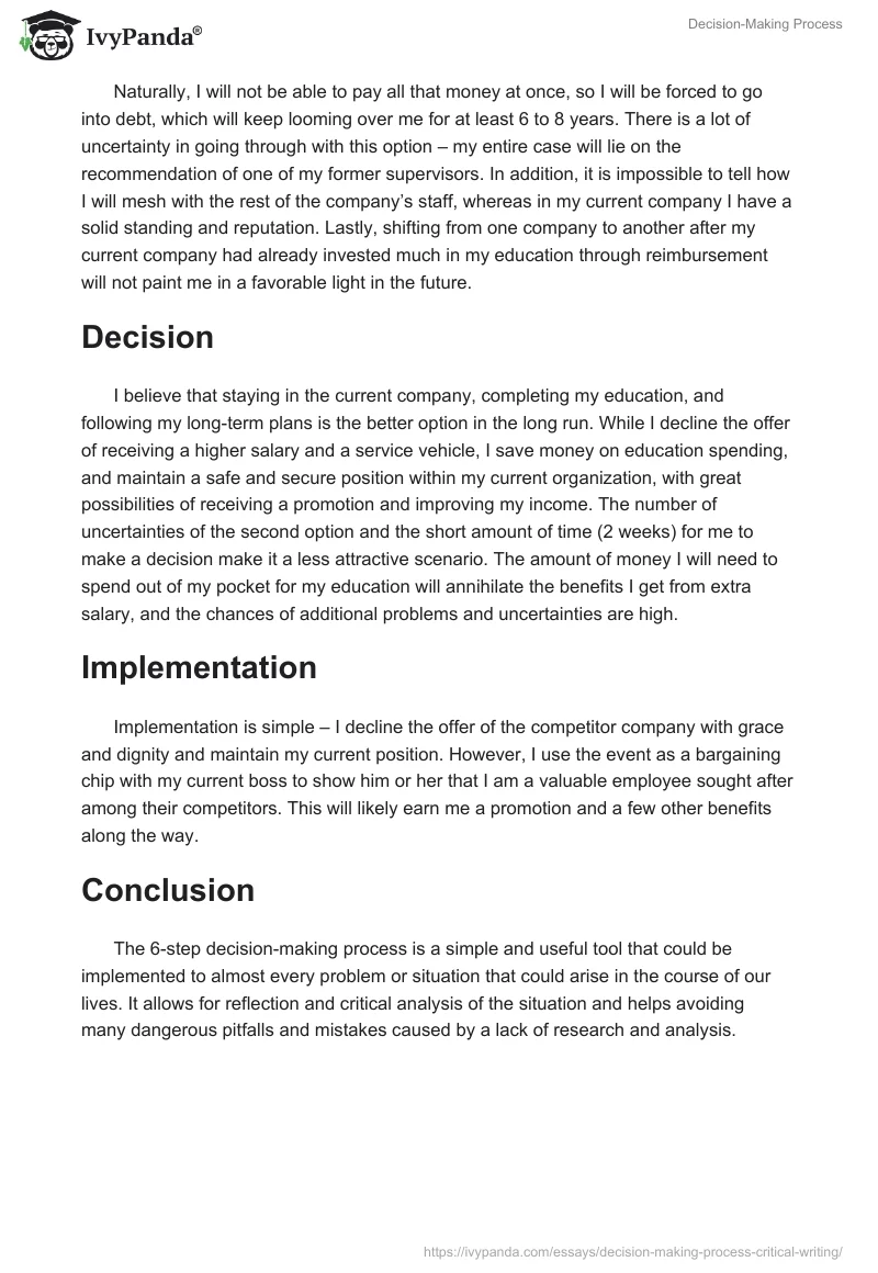 Decision-Making Process. Page 3