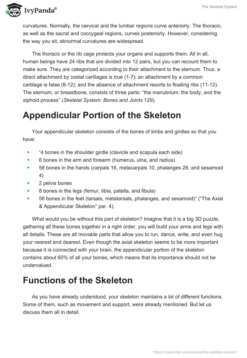 The Skeletal System. Page 2