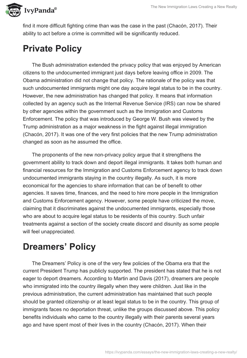 The New Immigration Laws Creating a New Realty. Page 5