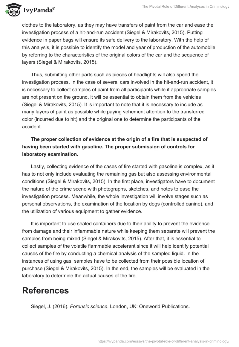 The Pivotal Role of Different Analyses in Criminology. Page 2