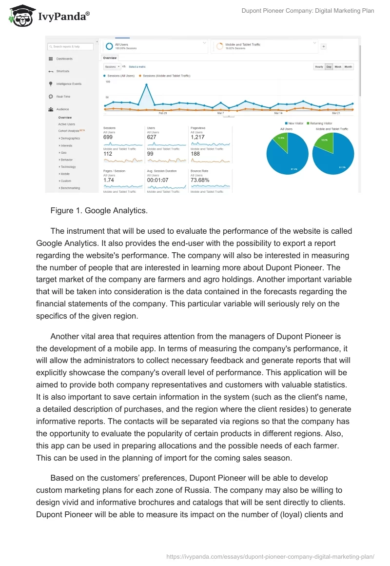 Dupont Pioneer Company: Digital Marketing Plan. Page 5
