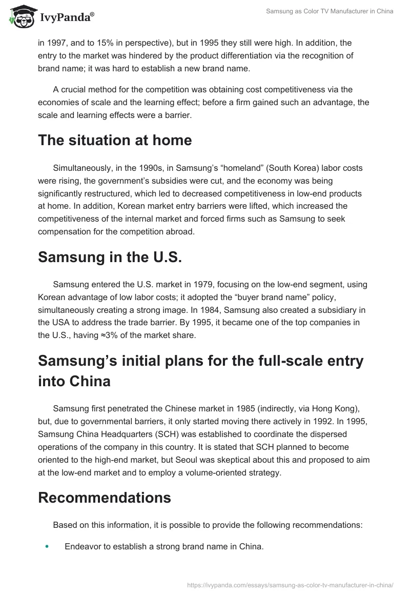 Samsung as Color TV Manufacturer in China. Page 2