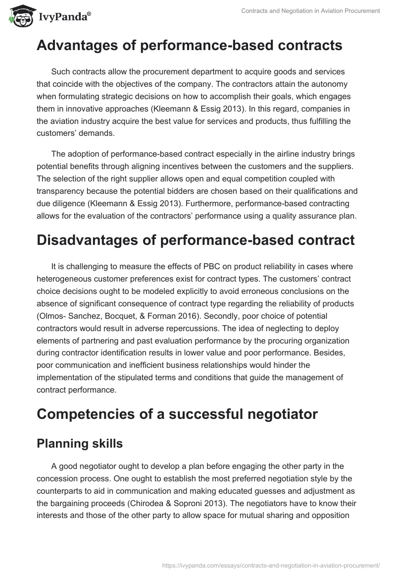 Contracts and Negotiation in Aviation Procurement. Page 2