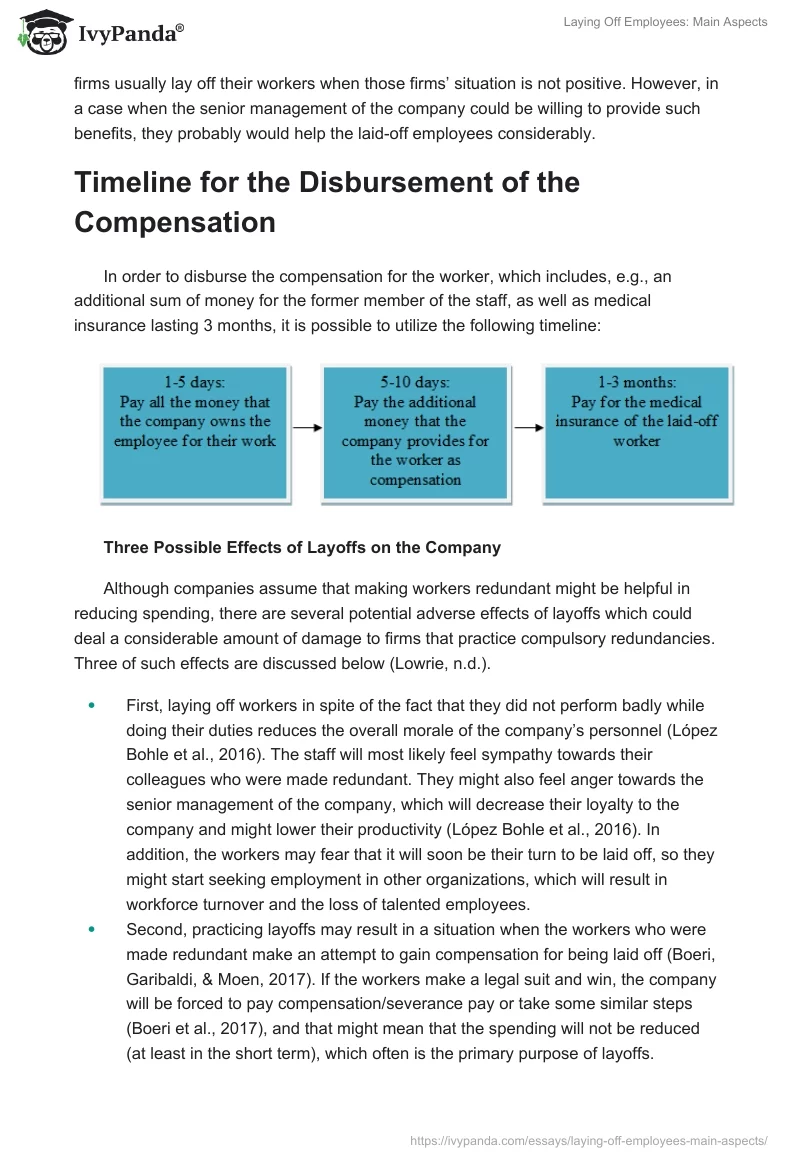 Laying Off Employees: Main Aspects. Page 4