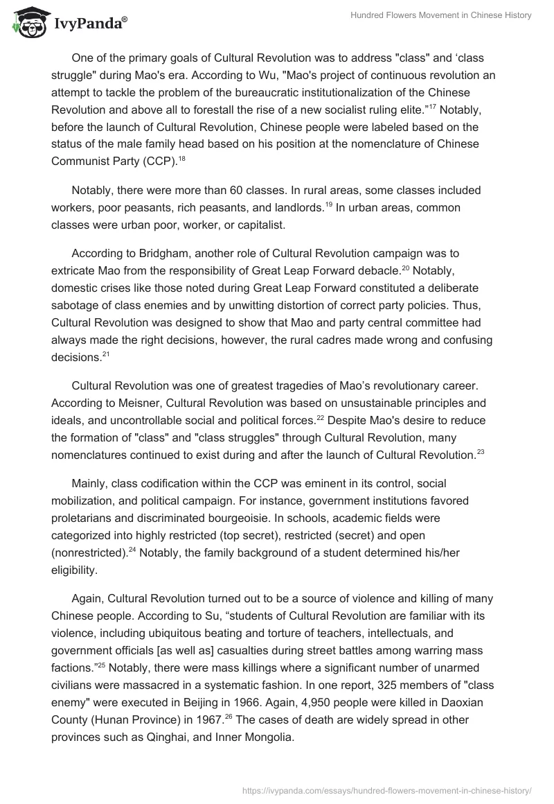 Hundred Flowers Movement in Chinese History. Page 4