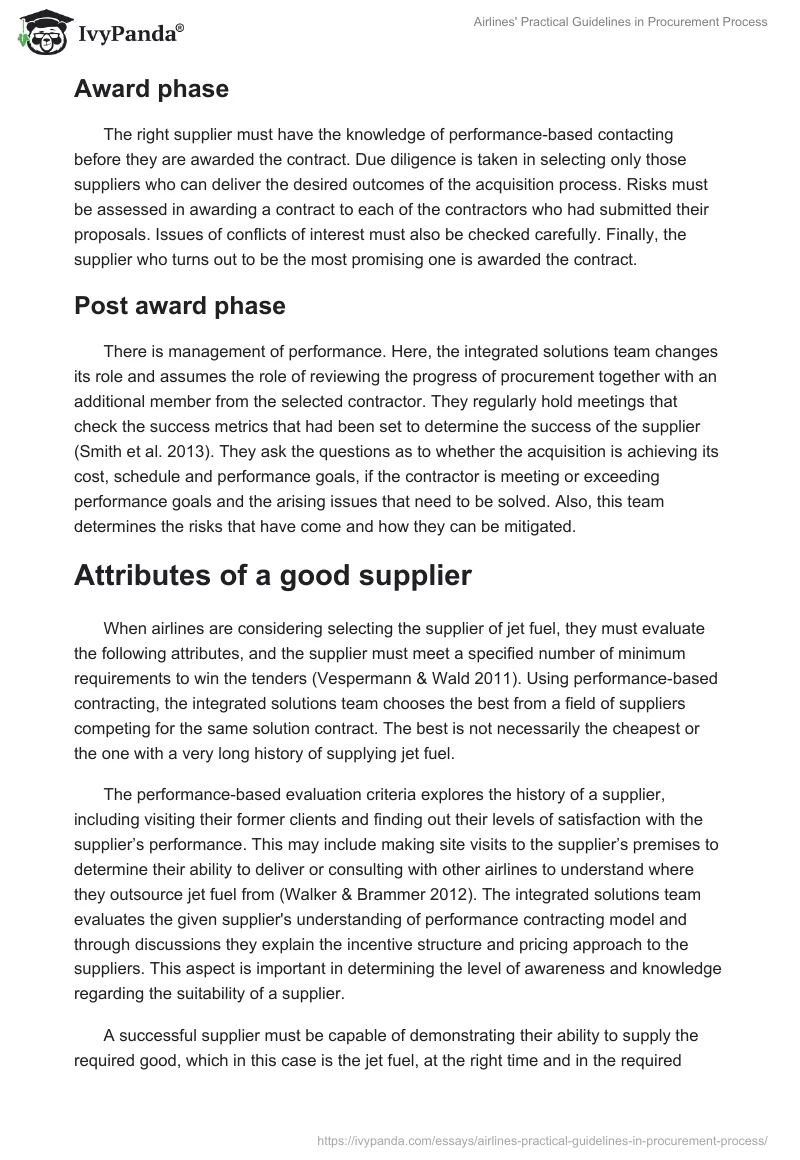 Airlines' Practical Guidelines in Procurement Process. Page 5