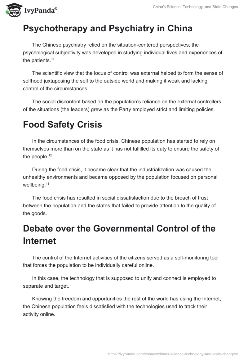 China's Science, Technology, and State Changes. Page 3