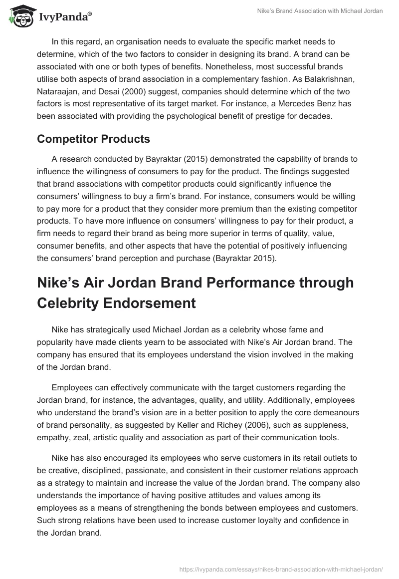 Nike’s Brand Association With Michael Jordan. Page 5