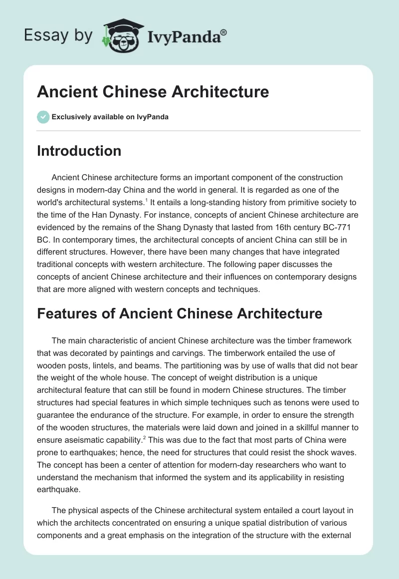 Ancient Chinese Architecture. Page 1