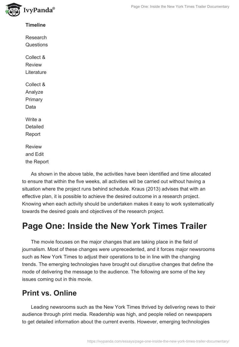 "Page One: Inside the New York Times Trailer" Documentary. Page 2