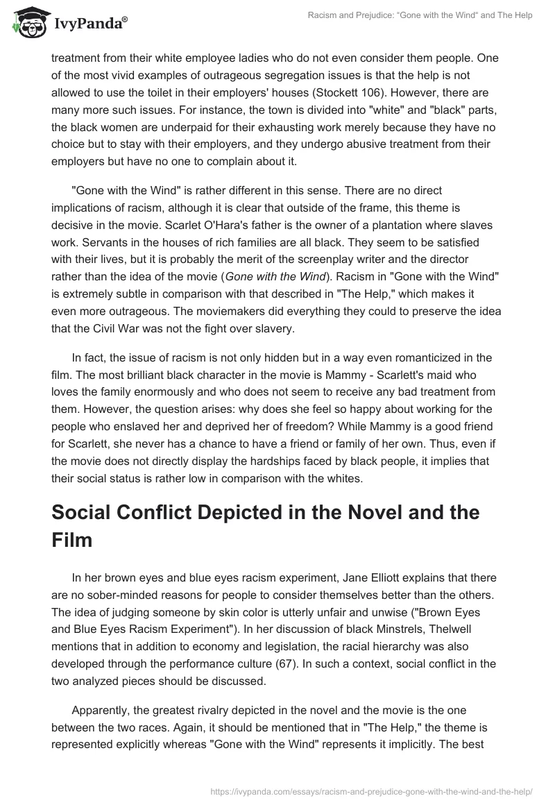 Racism and Prejudice: “Gone With the Wind“ and "The Help". Page 2