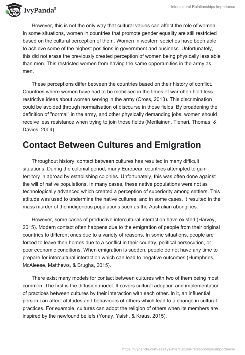 Intercultural Relationships Importance. Page 4