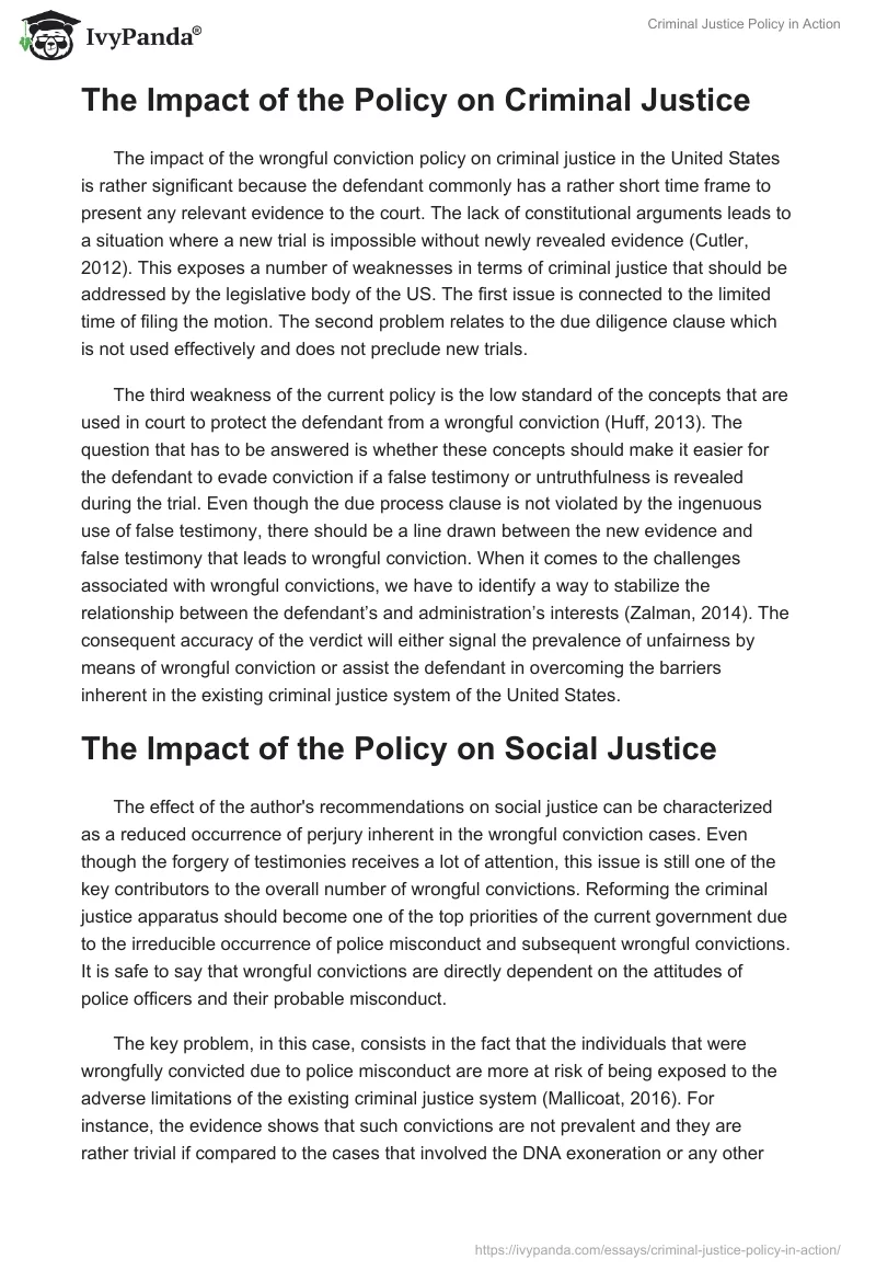 Criminal Justice Policy in Action. Page 5