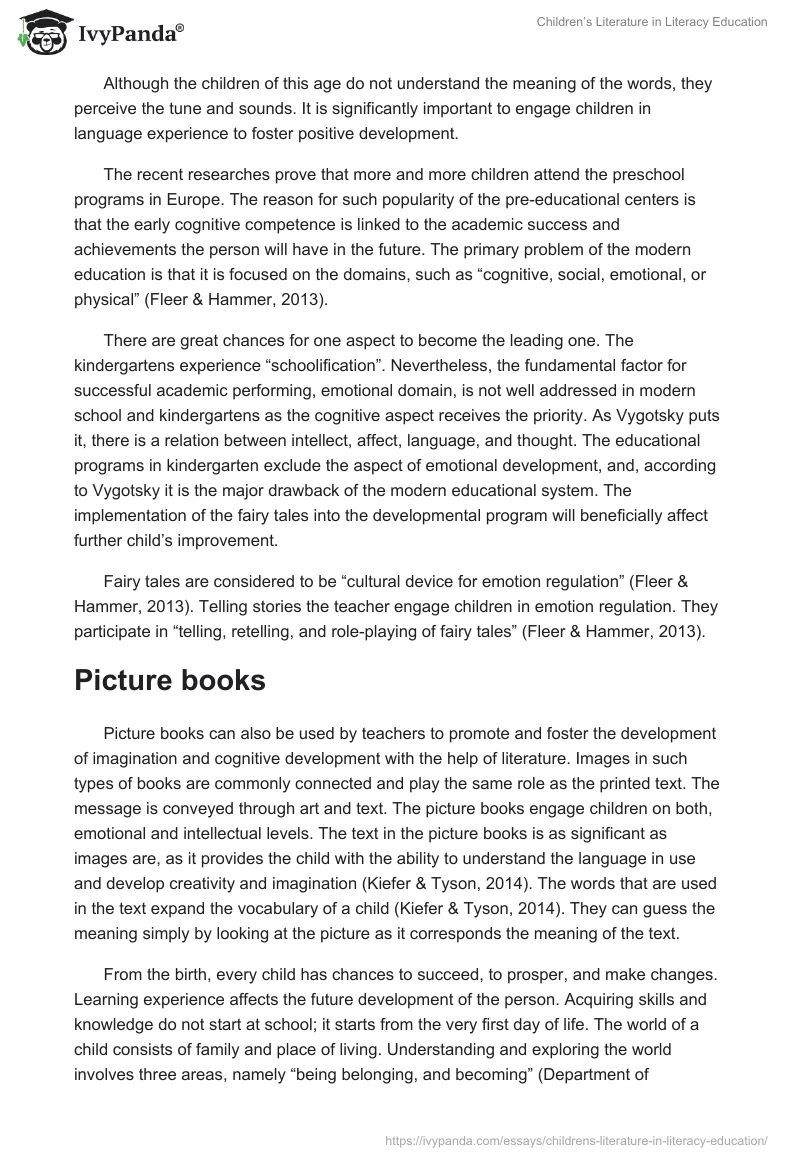 Children’s Literature in Literacy Education. Page 3