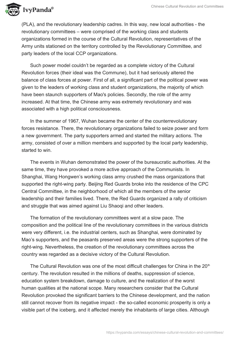 Chinese Cultural Revolution and Committees. Page 2