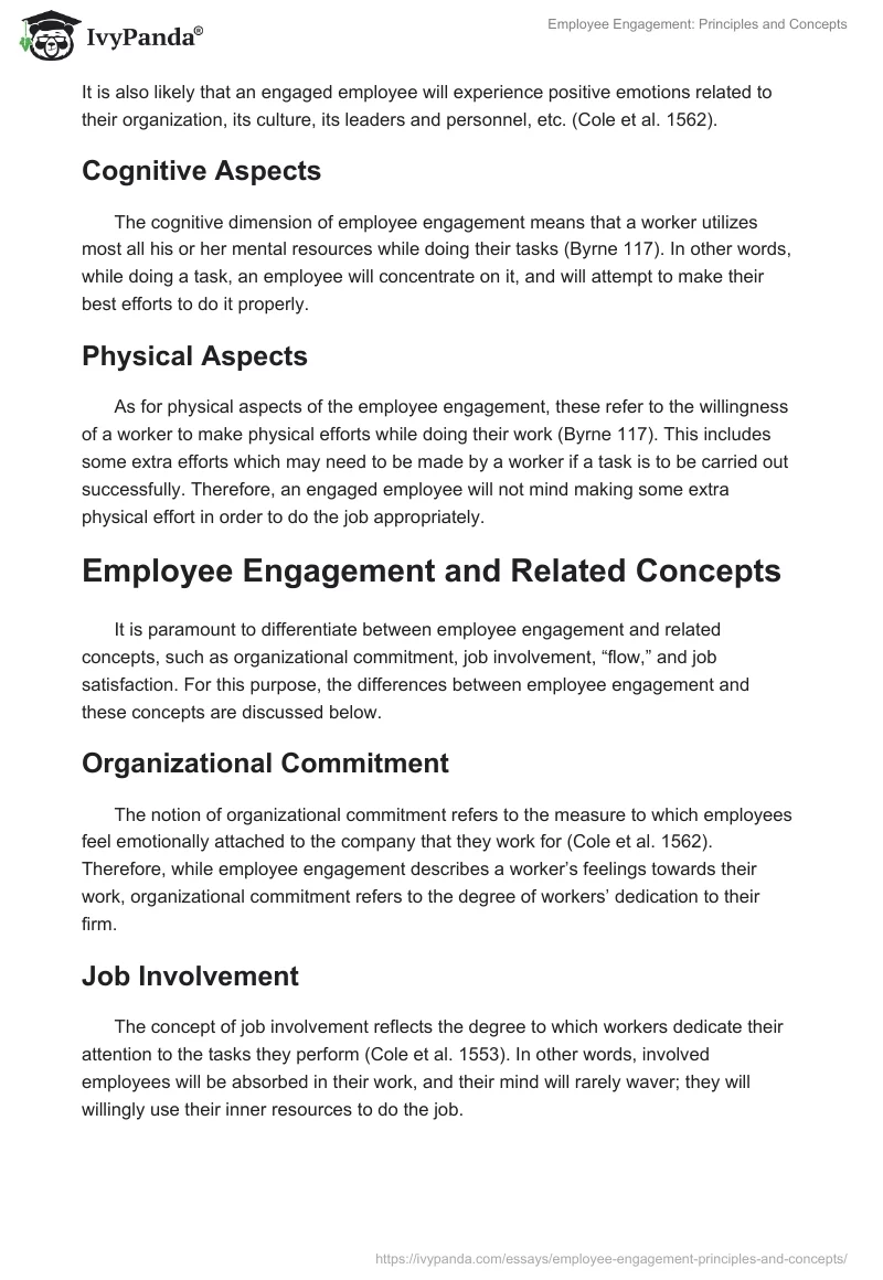 Employee Engagement: Principles and Concepts. Page 2