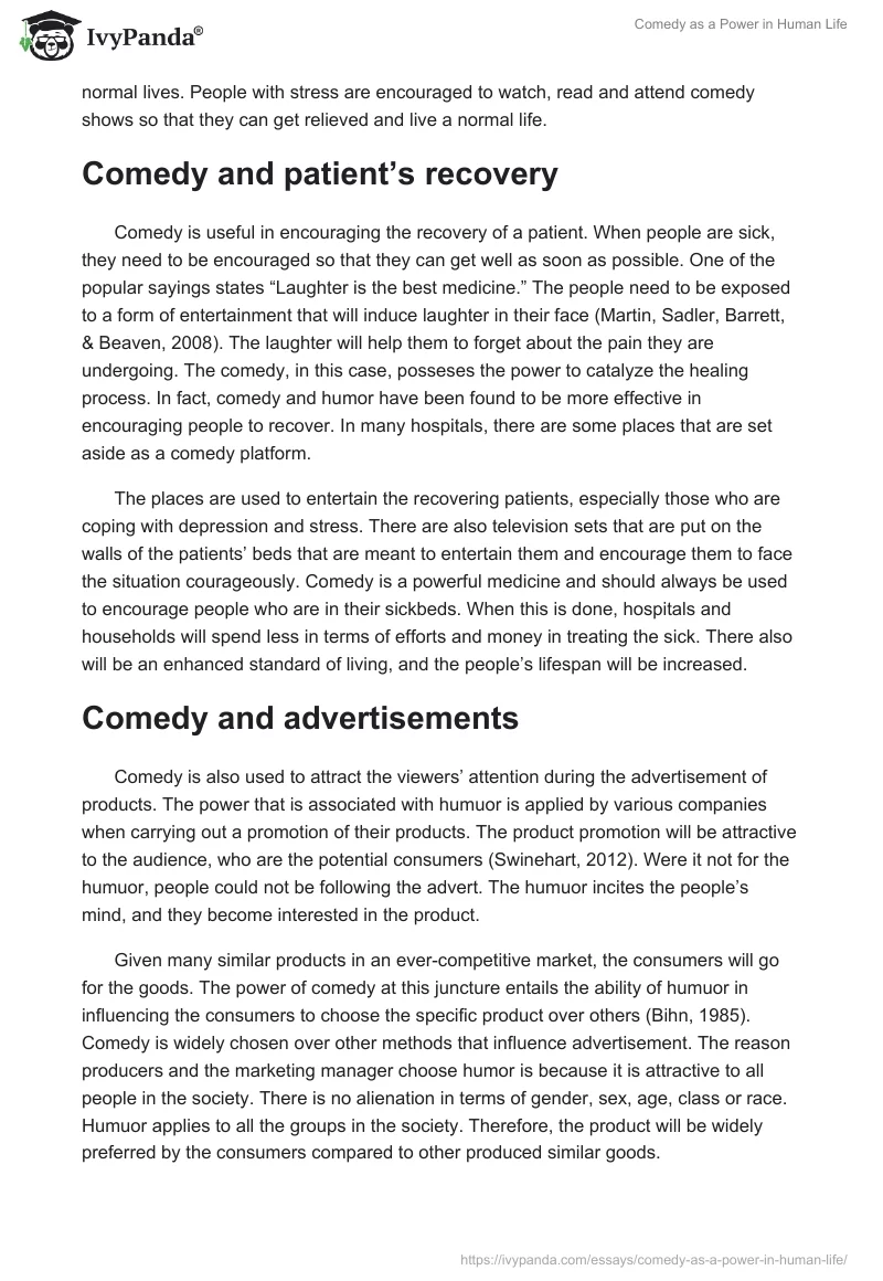 Comedy as a Power in Human Life. Page 2