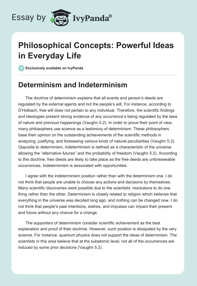 Philosophical Concepts: Powerful Ideas in Everyday Life. Page 1