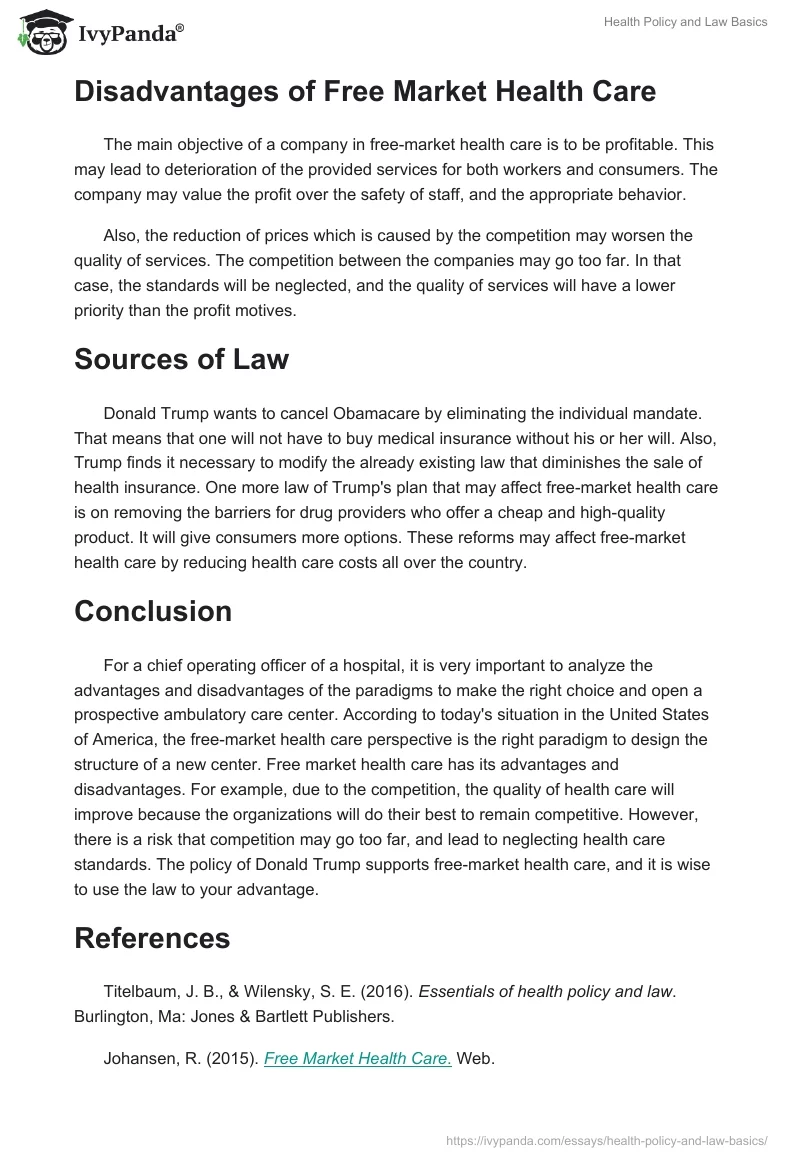 Health Policy and Law Basics. Page 2