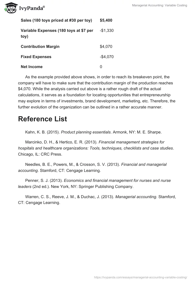 Managerial Accounting: Variable Costing. Page 5