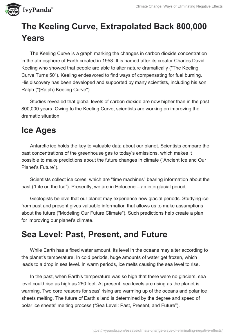 Climate Change: Ways of Eliminating Negative Effects. Page 2