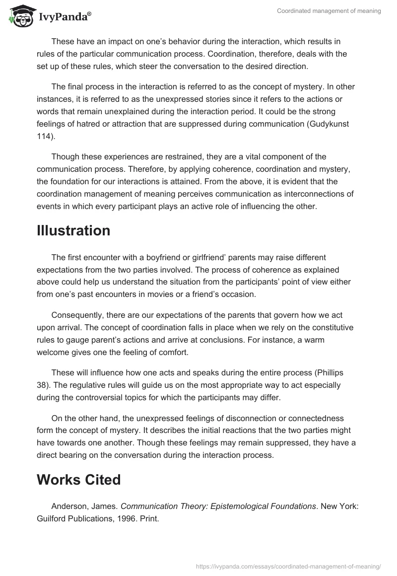 Coordinated management of meaning. Page 2
