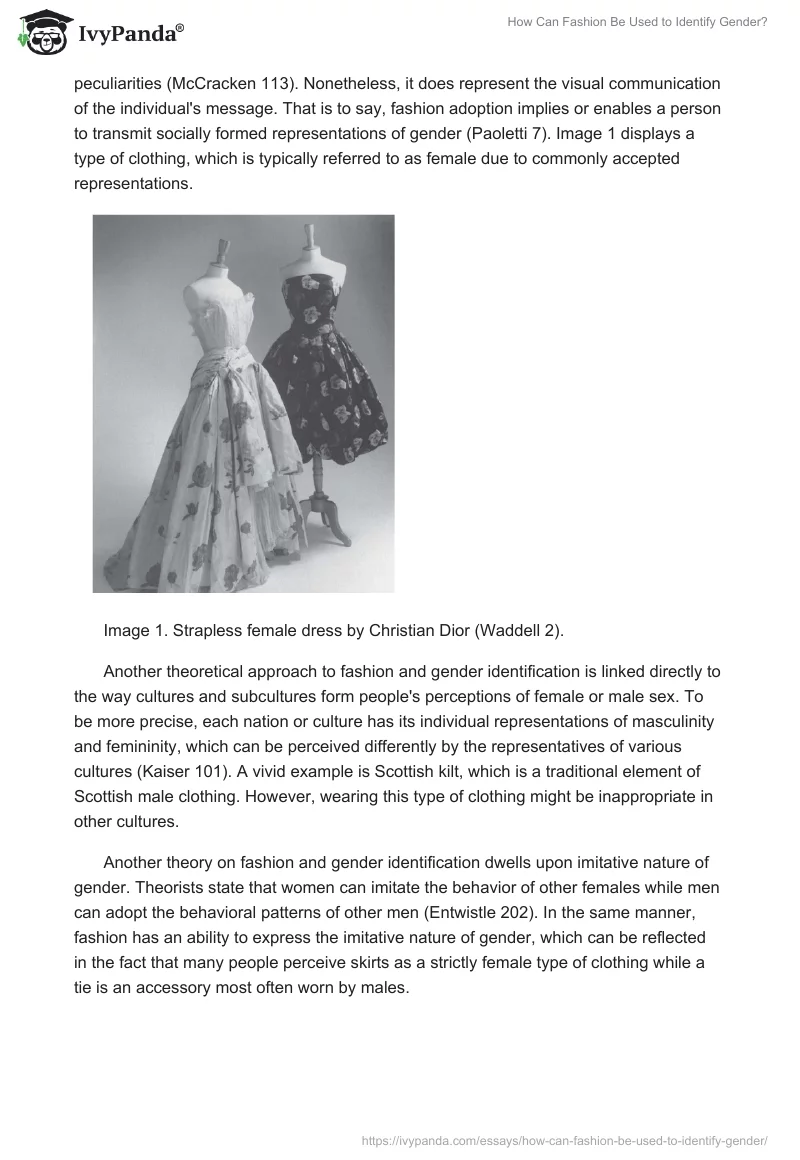How Can Fashion Be Used to Identify Gender?. Page 2
