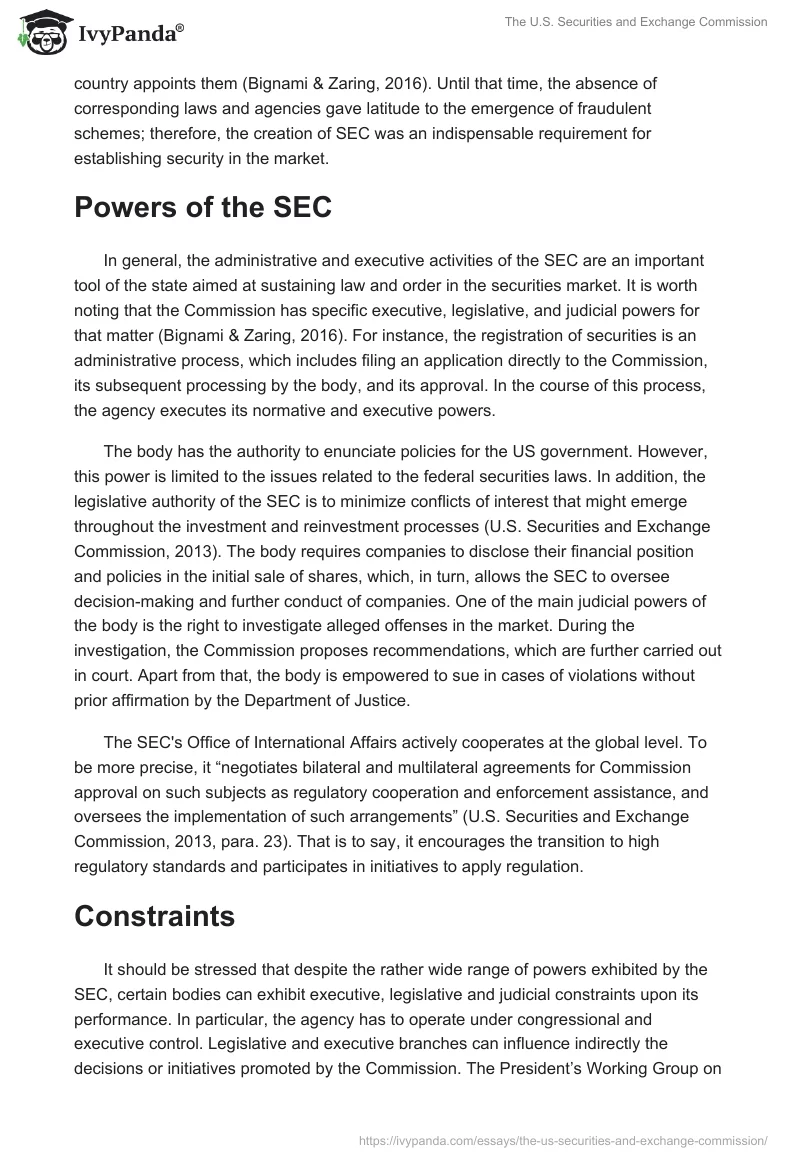 The U.S. Securities and Exchange Commission. Page 2