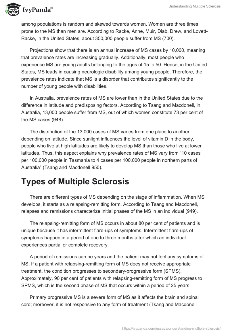 Understanding Multiple Sclerosis. Page 3