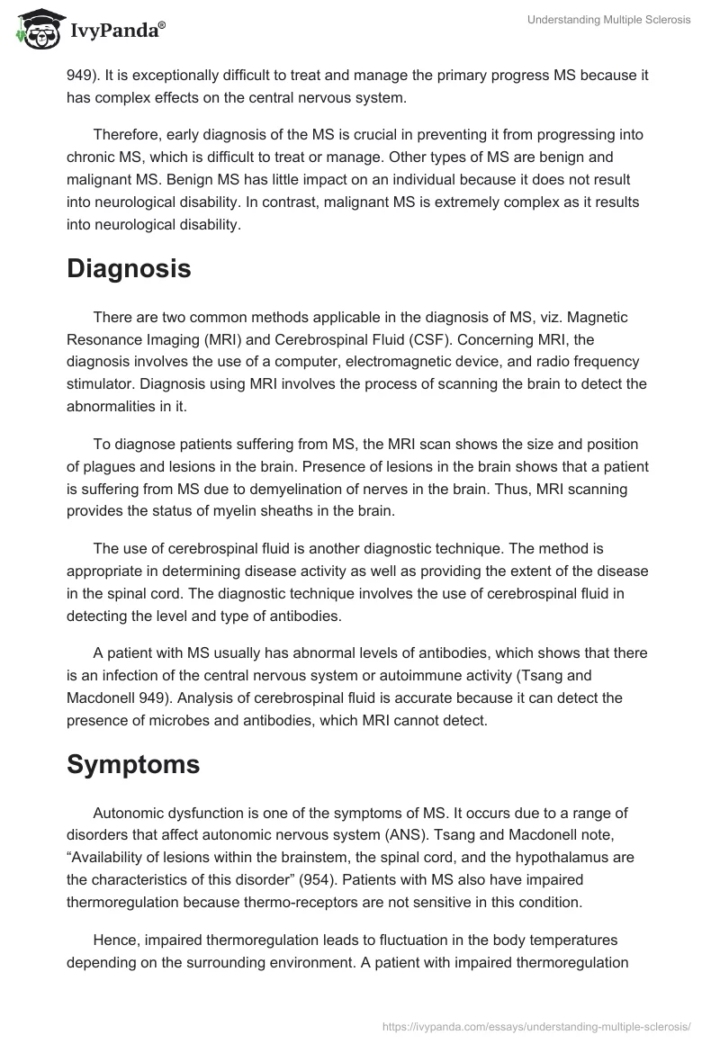 Understanding Multiple Sclerosis. Page 4