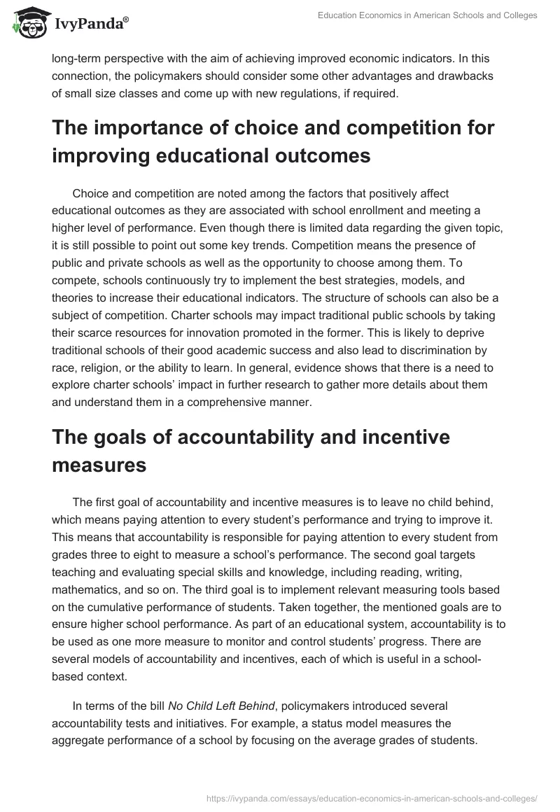 Education Economics in American Schools and Colleges. Page 3