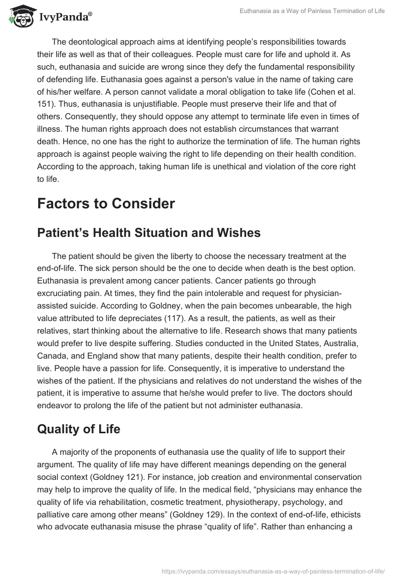 Euthanasia as a Way of Painless Termination of Life. Page 2