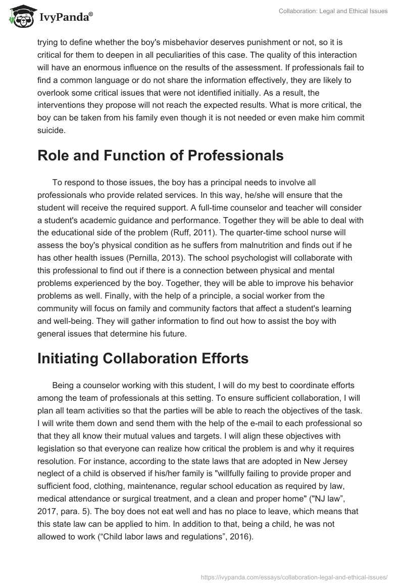 Collaboration: Legal and Ethical Issues. Page 2