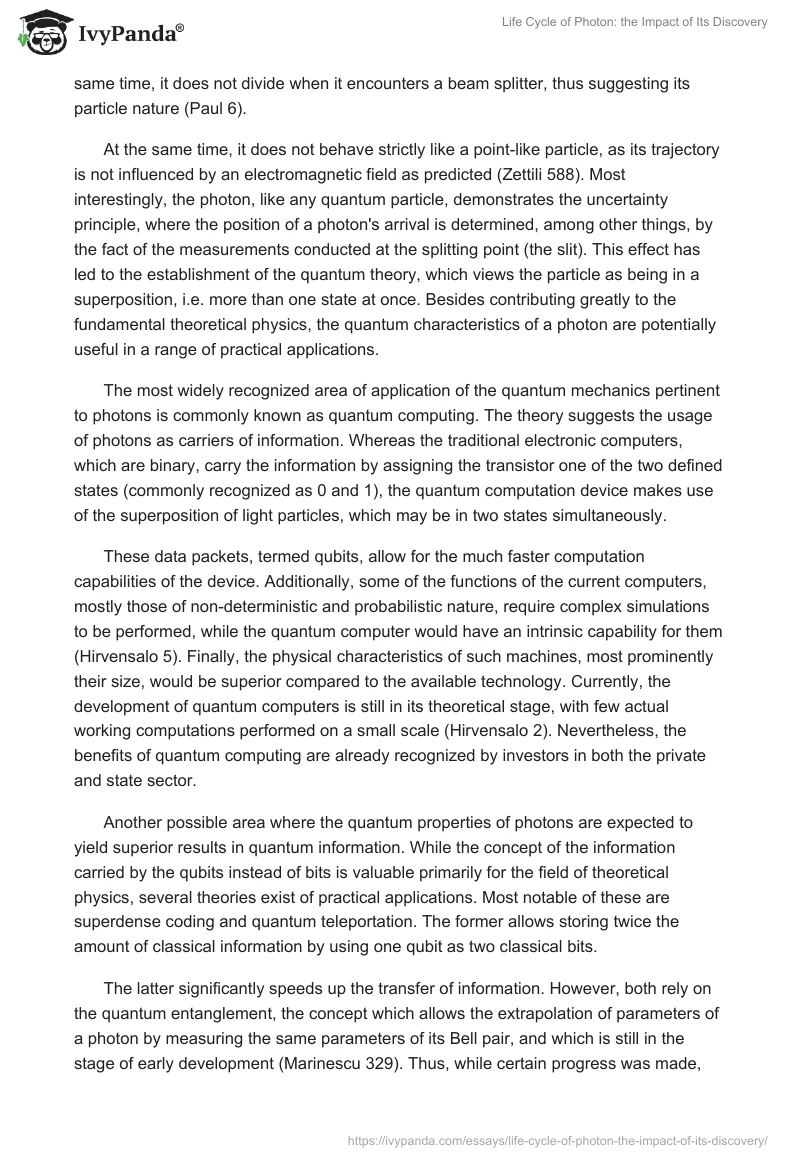 Life Cycle of Photon: the Impact of Its Discovery. Page 3