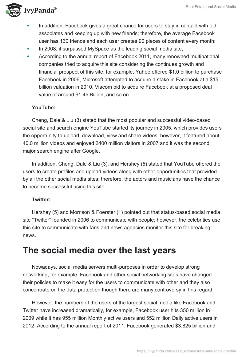 Real Estate and Social Media. Page 4