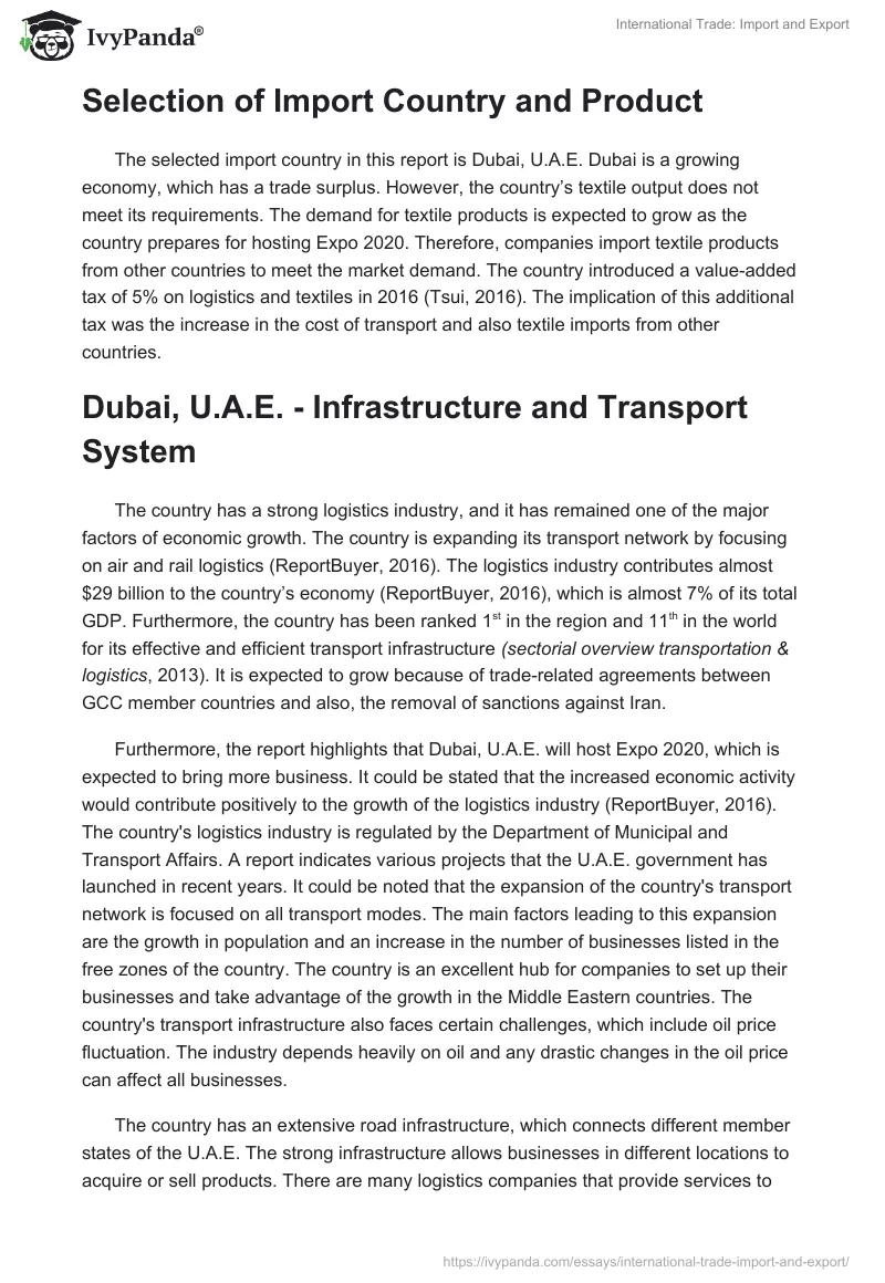 International Trade: Import and Export. Page 2