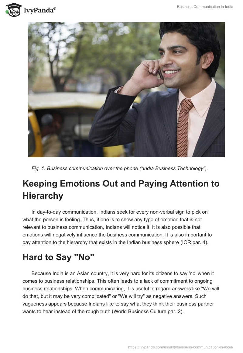 Business Communication in India. Page 2