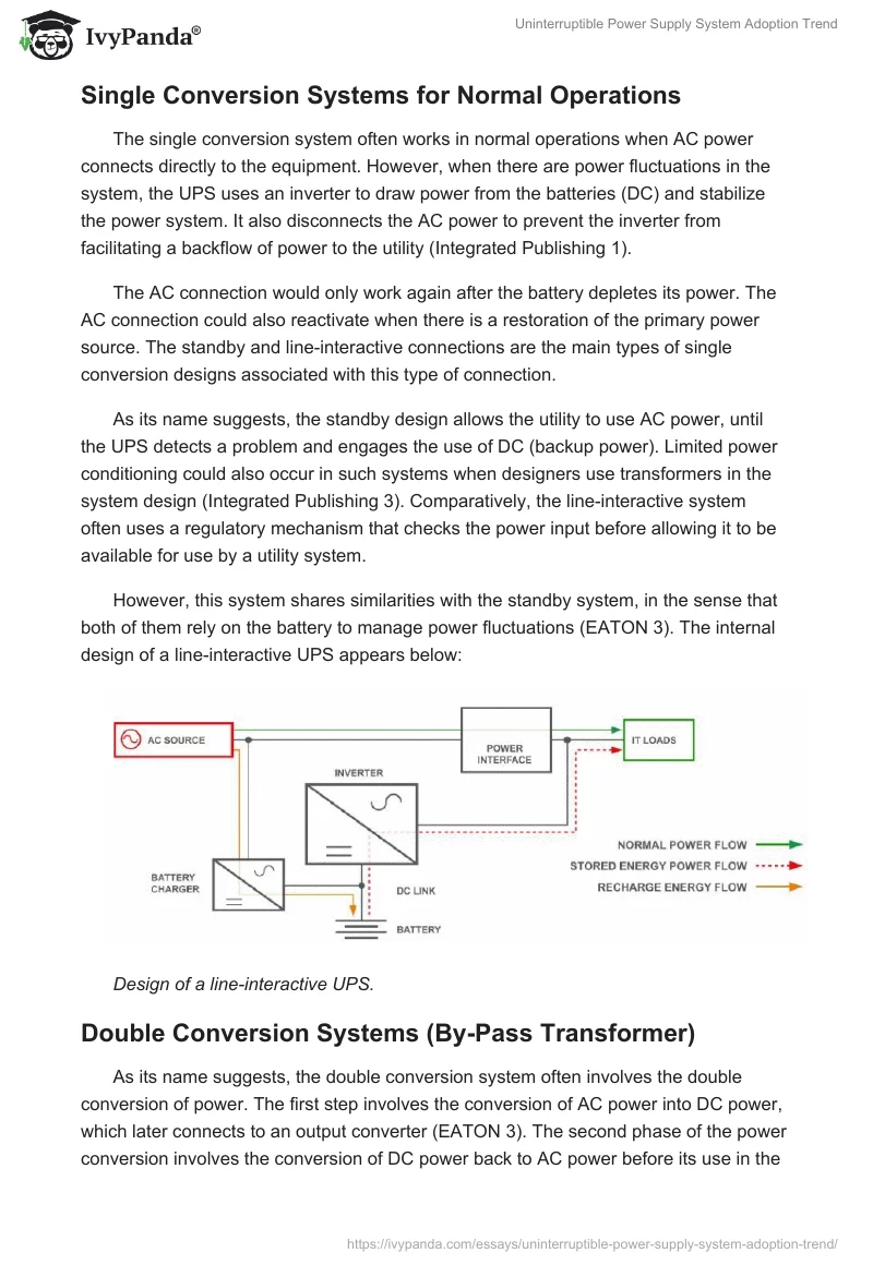 Uninterruptible Power Supply System Adoption Trend. Page 3