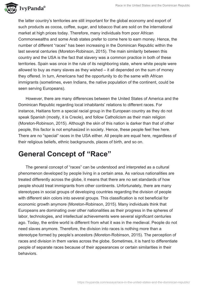Race in the United States and the Dominican Republic. Page 2