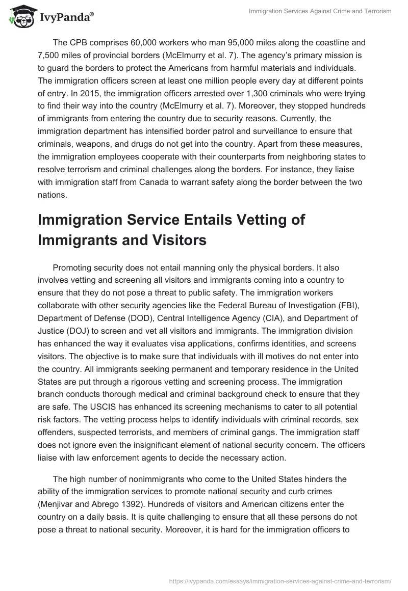 Immigration Services Against Crime and Terrorism. Page 3